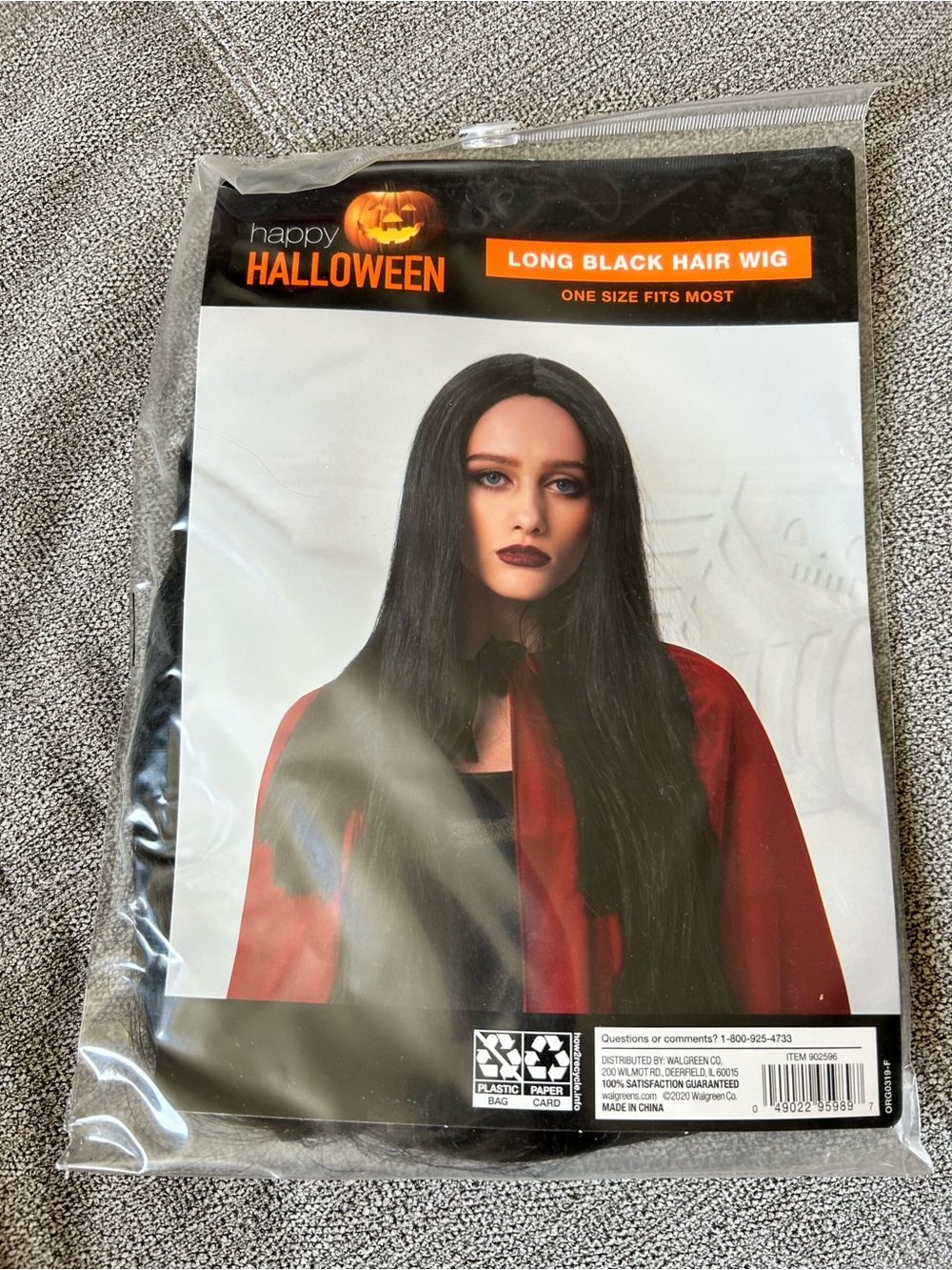 Long Black Hair Wig - Black